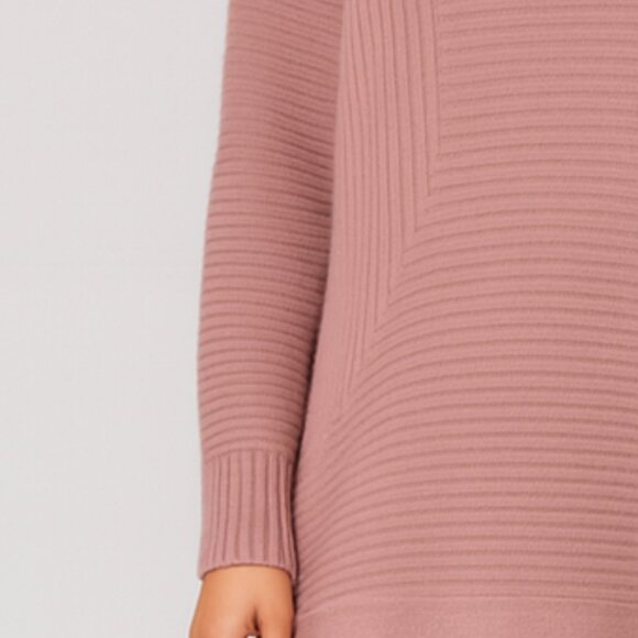 NWOT Vince  Camuto Mauve Blush Pink Knit Sweater Turtleneck - Picture 5 of 9